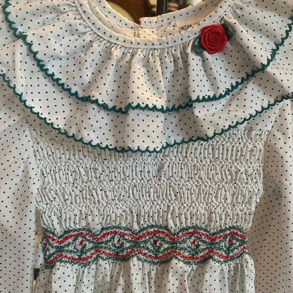 Vintage Polly Flinders Girls Smocked Dress size 4 - Picture 13 of 15